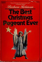 Cover of: The best Christmas pageant ever