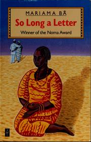 Cover of: So long a letter by Mariama Bâ