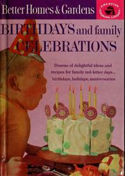 Cover of: Birthdays and family celebrations