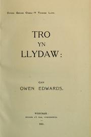 Cover of: Tro yn Llydaw by Edwards, Owen M. Sir, Edwards, Owen Morgan Sir