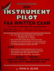 Instrument pilot by Irvin N. Gleim, N. Glen Irvin, Irvin, N. Gleim