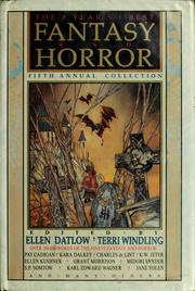 Cover of: The Year's best fantasy and horror: fifth annual collection