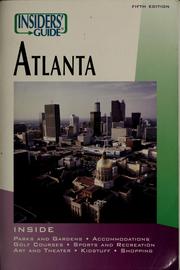 Cover of: Insiders' guide to Atlanta