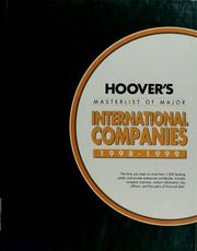 Cover of: Hoover's masterlist of major international companies, 1998-1999