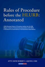 2011 revised rules of procedure before the HLURB by David Robert C. Aquino