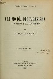 Cover of: Último día del paganismo y primero de ...: lo mismo