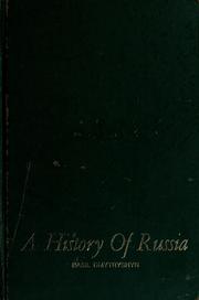 Cover of: A history of Russia by Basil Dmytryshyn