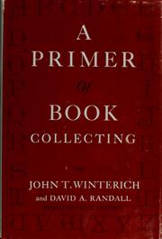 Cover of: A primer of book collecting
