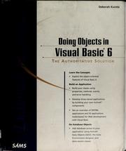 Cover of: Doing objects in Visual Basic 6