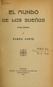 Cover of: El mundo de los sueños: prosas póstumas