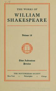 Cover of: The works of William Shakespeare by 