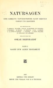 Cover of: Natursagen by Oskar Dähnhardt