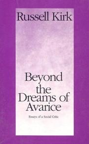 Cover of: Beyond the dreams of avarice