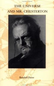 Cover of: The Universe and Mr. Chesterton by Randall Paine