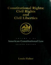 Cover of: Constitutional Structures by Louis Fisher