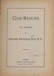 Cover of: God reigns: lay sermons