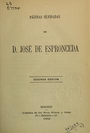 Cover of: Páginas olvidadas