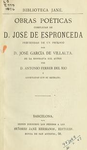Cover of: Obras poéticas cómpletas