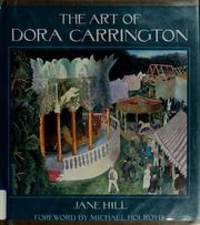Cover of: The art of Dora Carrington by Jane Hill