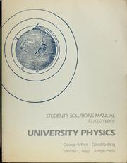 Cover of: Student's solutions manual to accompany University physics