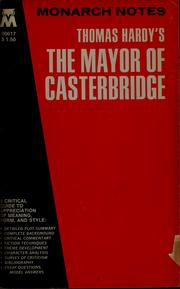 Cover of: Thomas Hardy's The mayor of Casterbridge