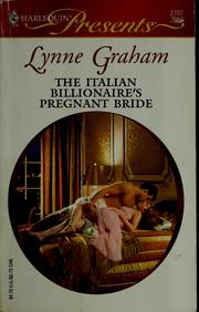 Cover of: The Italian Billionaire's Pregnant Bride by Lynne Graham