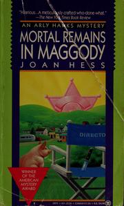 Cover of: Mortal remains in Maggody by Joan Hess