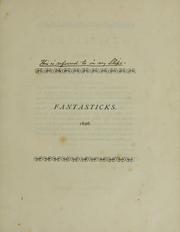 Cover of: Fantasticks: seruing for a perpetvall prognostication ... London, F. Williams, 1626