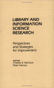 Cover of: Library and Information Science Research by Charles R. McClure, Peter Hernon