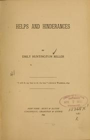 Cover of: Helps and hinderances