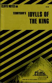 Cover of: Idylls of the king: notes