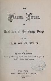 Cover of: The flaming sword