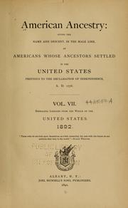 Cover of: American ancestry by Thomas Patrick Hughes