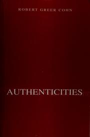 Cover of: Authenticities