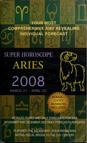 Cover of: Aries Super Horoscope 2008 by Margarete Beim