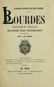 Cover of: Blourdes d'Émile Zola