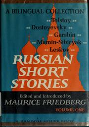 A bilingual collection of Russian short stories by Maurice Friedberg