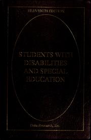 Cover of: Students with disabilities and special education