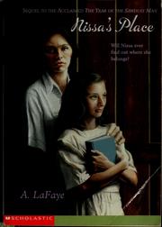Cover of: Nissa's Place by A. LaFaye