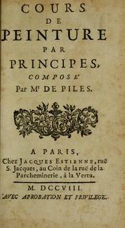 Cover of: Cours de peinture par principes