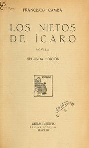 Cover of: Los nietos de Icaro: novela