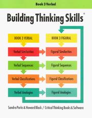 Cover of: Building Thinking Skills: Book 3 Verbal