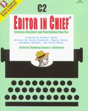 Cover of: Editor in Chief C2 (Critical Thinking)
