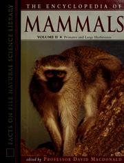 Cover of: Encyclopedia of Mammals (Facts on File Natural Science Library) by David W. Macdonald, Sasha Norris