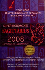 Cover of: Saggitarius Super Horoscope 2008