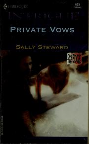 Cover of: Private vows