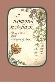 Cover of: A Woman's Notebook