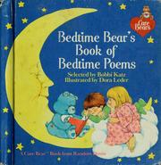 Cover of: Bedtime bear's book of bedtime poems