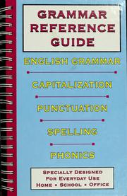 Cover of: Grammar reference guide