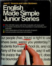 Cover of: English made simple by Jack E. Venema
